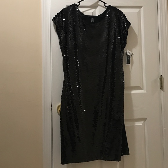 Black sequin dress