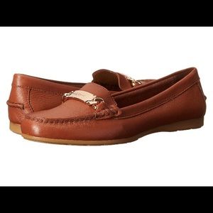 Coach leather slip on's