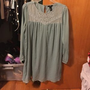 H&M powder blue shift dress