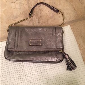 Kate Spade New York silver wristlet/purse