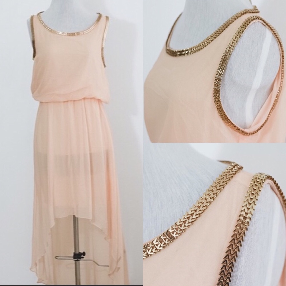 Pink Hi-low flapper dress