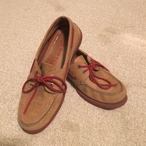 Men's Red Sole Sperry Topsiders