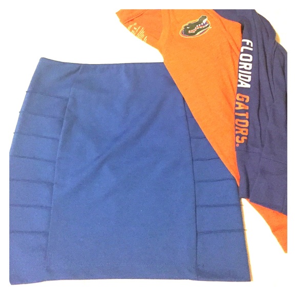 Blue skirt