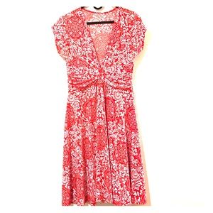 Stretch mandala print orange sundress