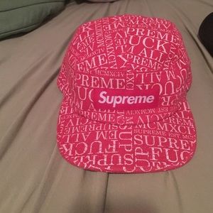 Red supreme hat