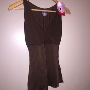 NWT SPANX Cris Cross Cami - Size medium Chocolate