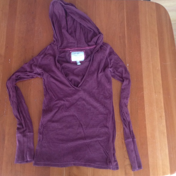 Perfect Fall Hooded Long Sleeve Tee solid