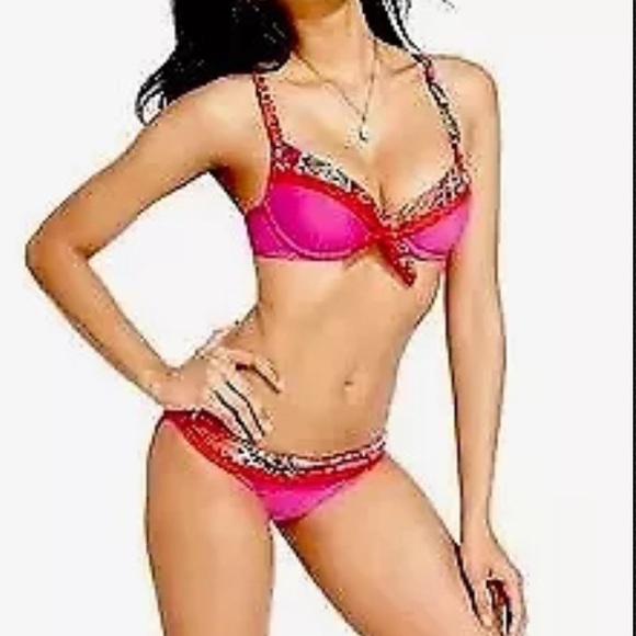 Becca Beach Virtue Bikini Adjusts Push Up Paisley