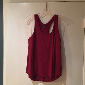 NEVER WORN! Maroon suede tank top