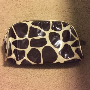 Giraffe print small makeup bag