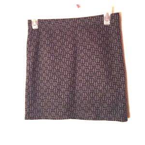 Gray Patterned Skirt