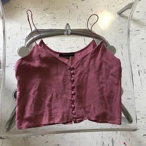 Kendall & Kylie button down crop top