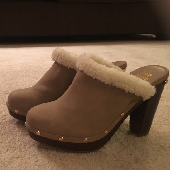 Juicy Couture high heeled mules