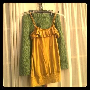 Printed Boden skirt, Arden Gold Tank