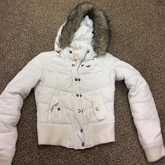 Hollister fur hooded parka