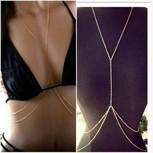 Womens Sexy Fashion Gold Body Belly Waist Chain