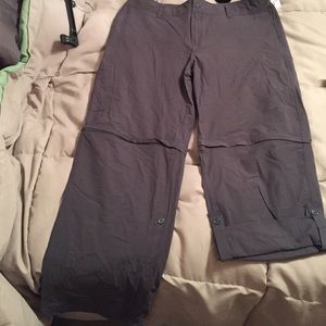 New! Gray convertible hiking pants