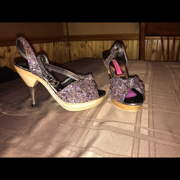 Betsy Johnson Sparkle Heels