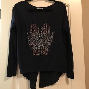 Charlotte Russe Navy Top