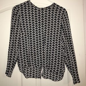 Silk Hi Lo Cat Shirt <super rad>