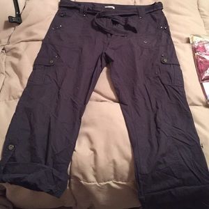 Navy blue cargo pants