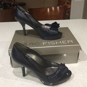 Marc Fisher navy blue shoes.