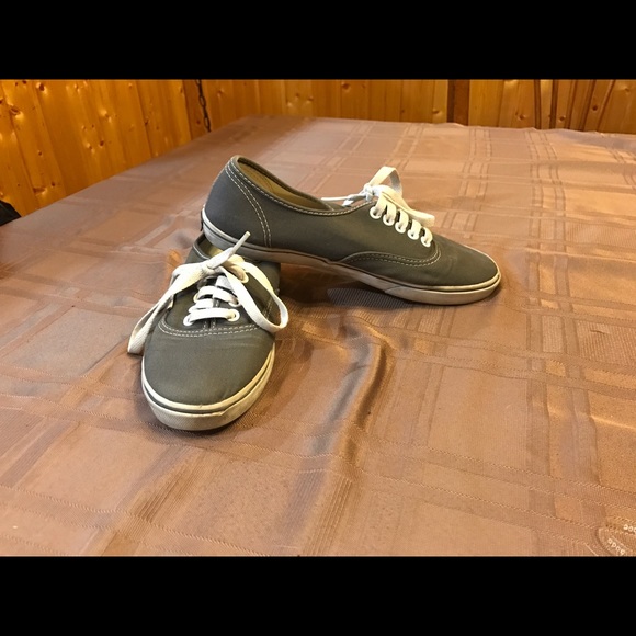 Woman's Gray Vans sneakers