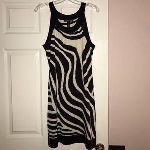 INC knit dress w/ sequin detailing.