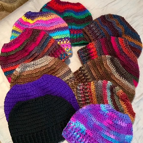 Messy Bun Beanies, Matching Gloves Coming SOON - Picture 2 of 3