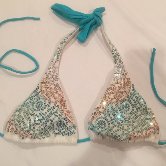 Sparkly bikini top