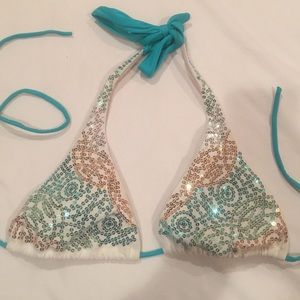 Sparkly bikini top