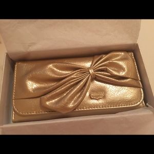 Gold Bow Wallet