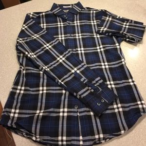 Express Men's fitted button up shirt.