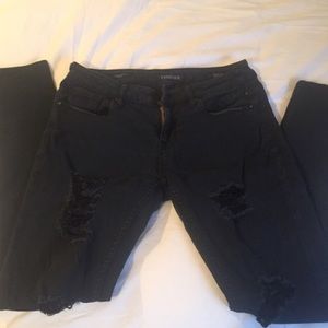 Vigoss Jagger Distressed Black Jeans