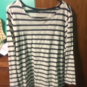 Navy and white stripe top BNWT XXL