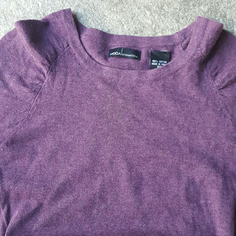 Moda International Purple Sweater Dress - Picture 5 of 8