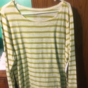 Mustard/ white striped shirt. BNWT XXL