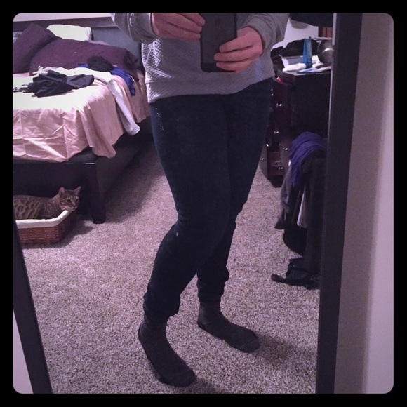 Tuxedo stripe Dark skinny jeans!!