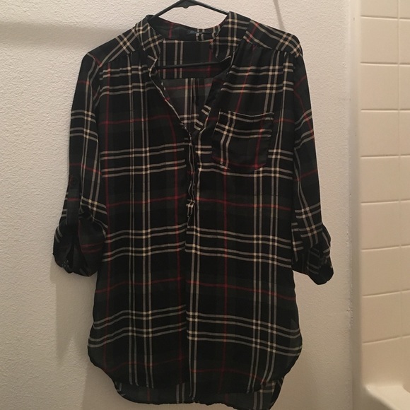 Plaid Blouse