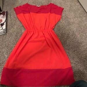 Pink and Coral Dress