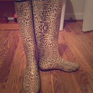 Leopard Rain Boots