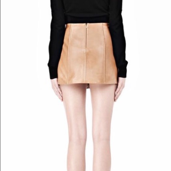 Alexander Wang Pleated Leather Skirt NWT - Picture 2 of 4