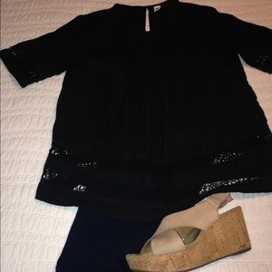 Old Navy Pintuck Swing Top