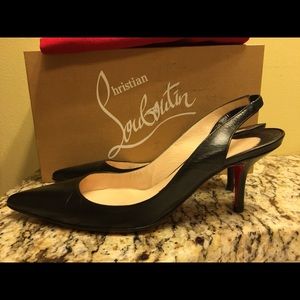 Christian Louboutin Black sling-backs size 6.5