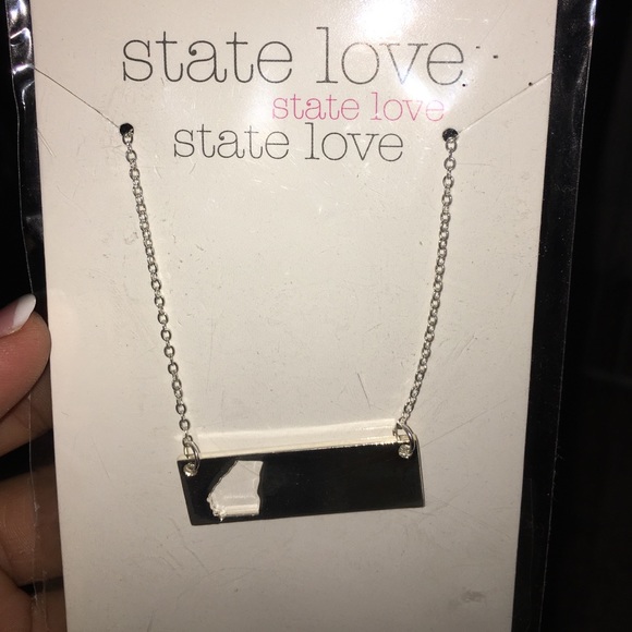 State love necklace from Alma Mater Collection.