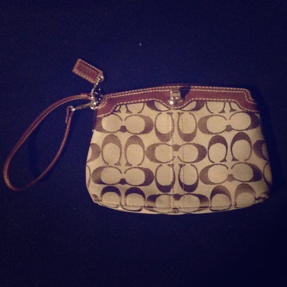 Large COACH wristlet