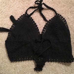 Kendall + Kylie crochet bralette