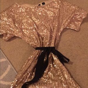 Sparkly gold dress