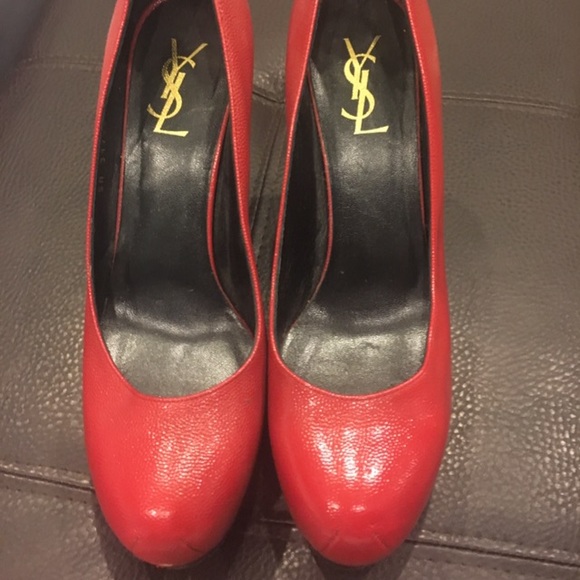 Yves Saint Laurent red heels