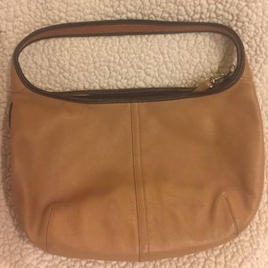 Tan leather Coach bag